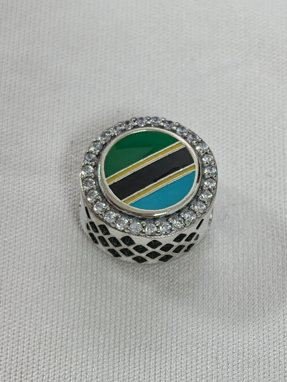 Pandora United Republic of Tanzania Exclusive Charm Pendant, S925 Silver Jewelry
